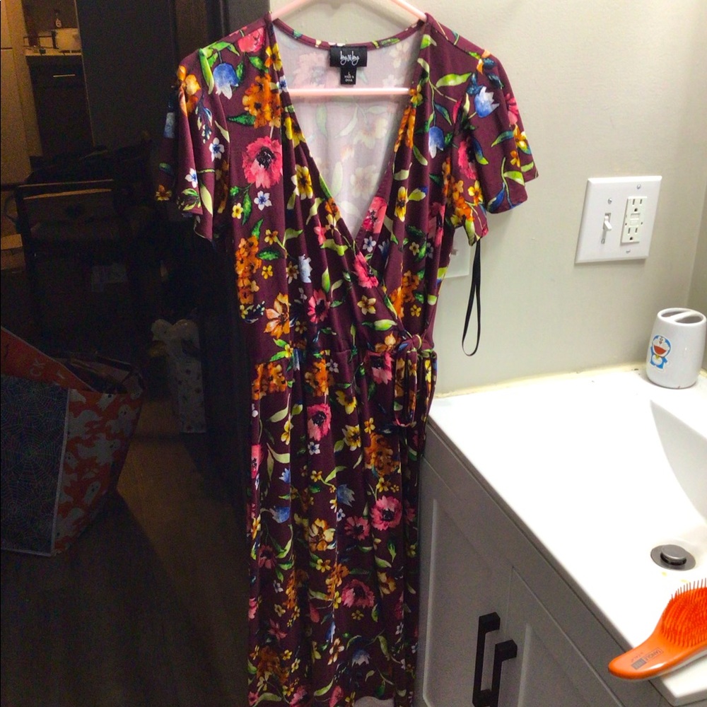 Summer floral maxi dress